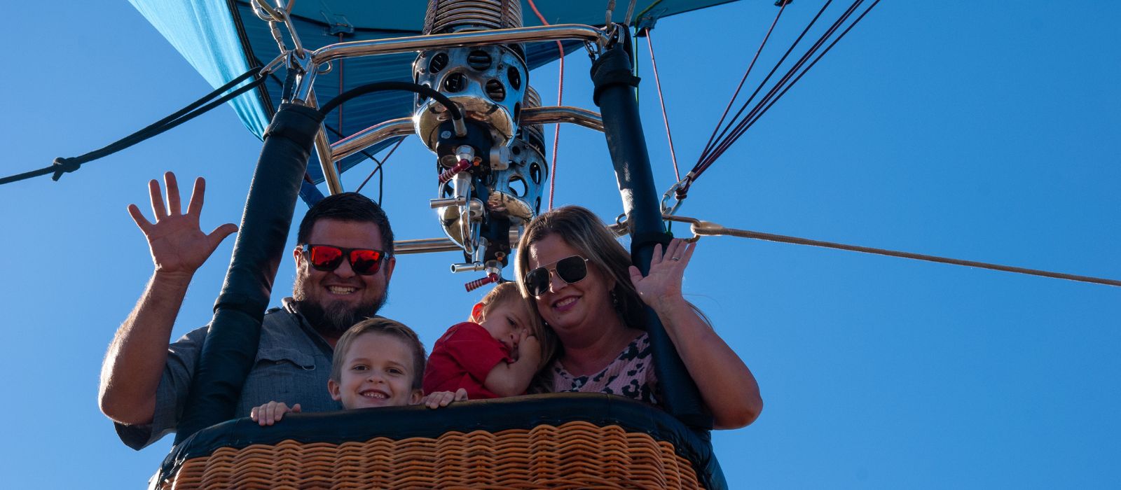 Family in Hot Air Balloon