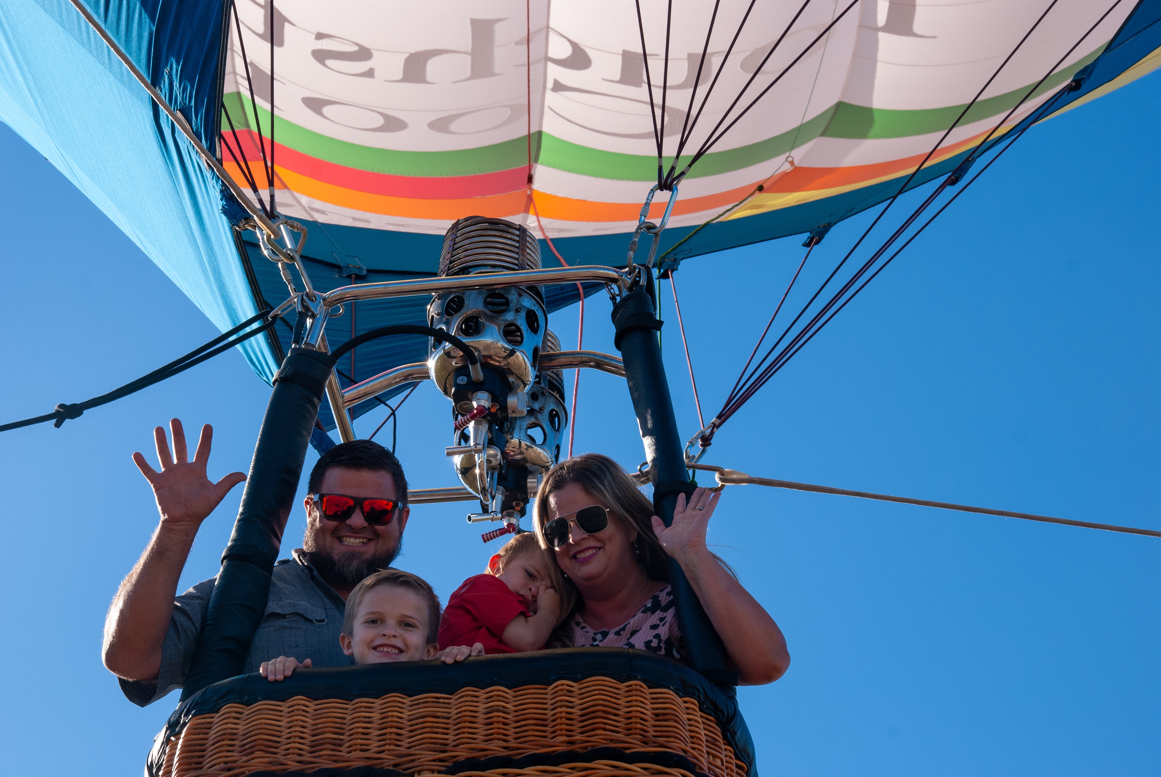 Family in Hot Air Balloon